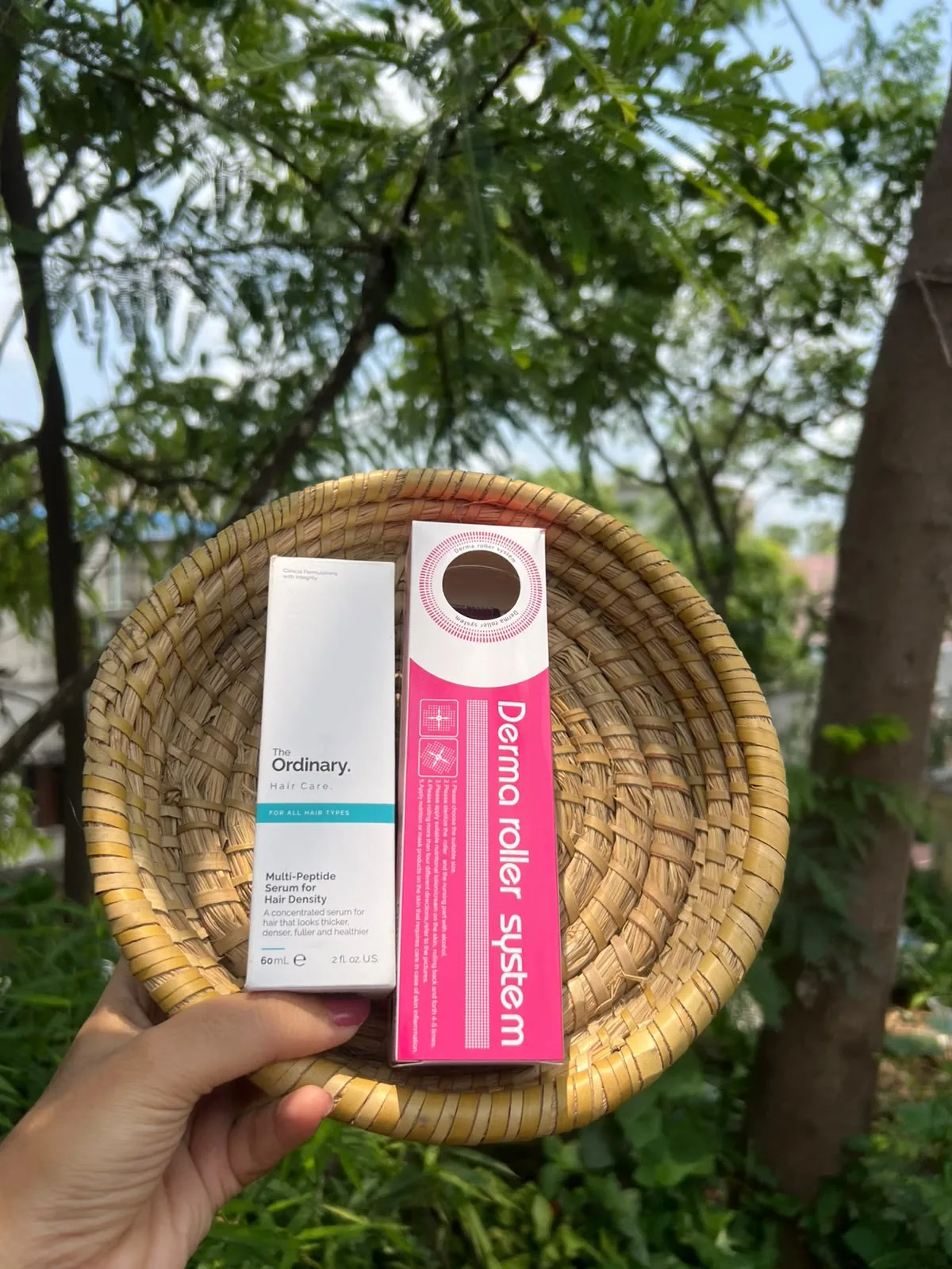 The Ordinary Multi-Peptide Hair Serum 60mL + Premium Derma Roller